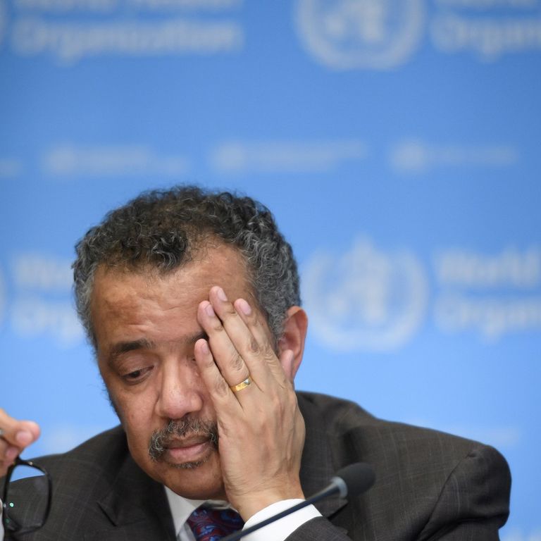 Direttore generale dell'Oms,&nbsp;Tedros&nbsp;Adhanom&nbsp;Ghebreyesus