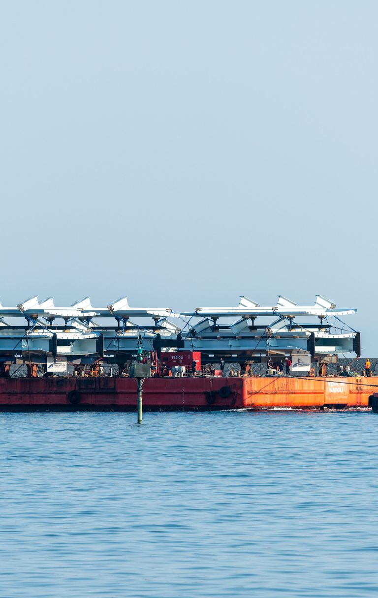 L'arrivo dei primi conci