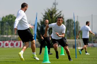 Un allenamento della Juventus