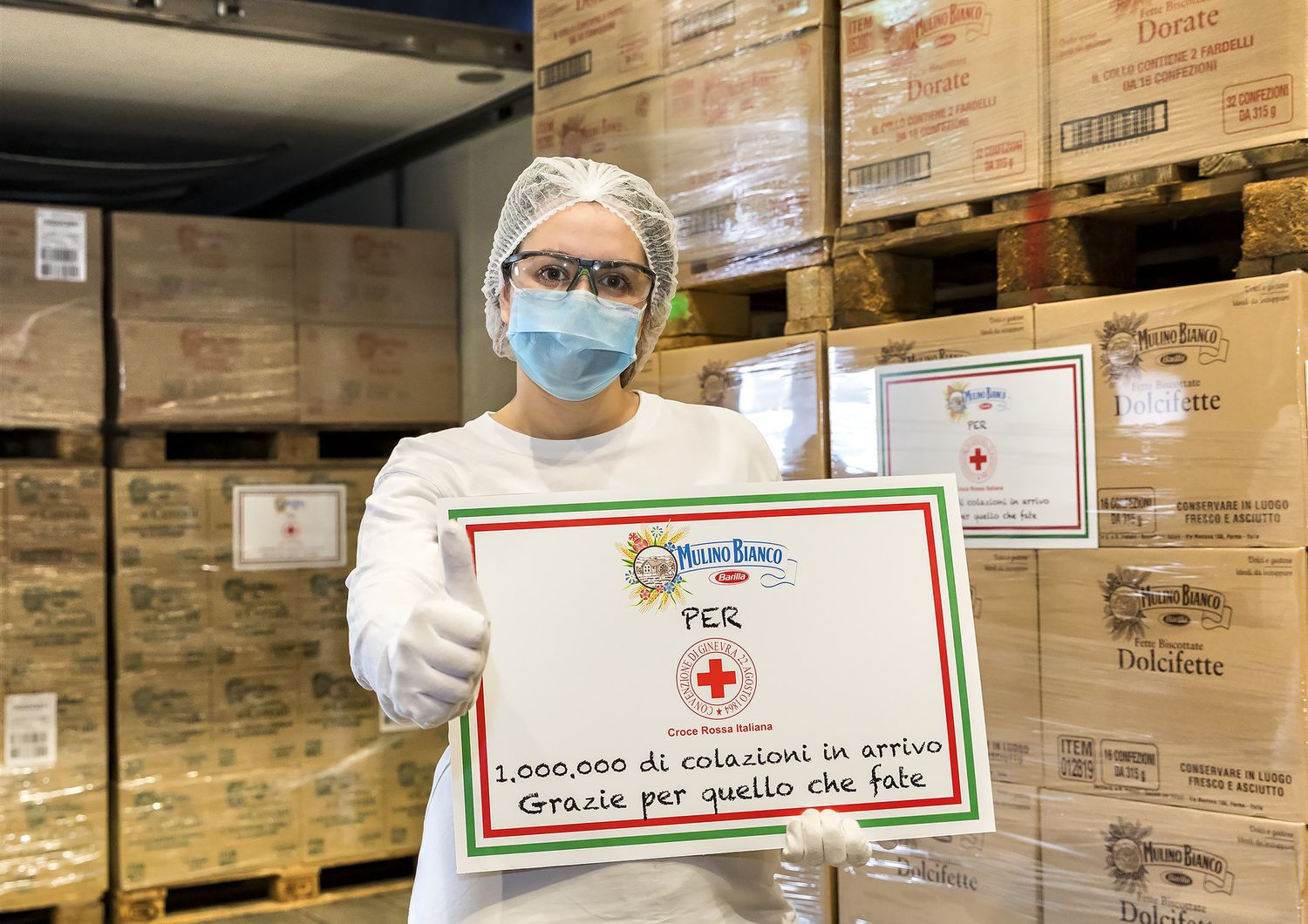 La donazione di Mulino Bianco alla Croce Rossa