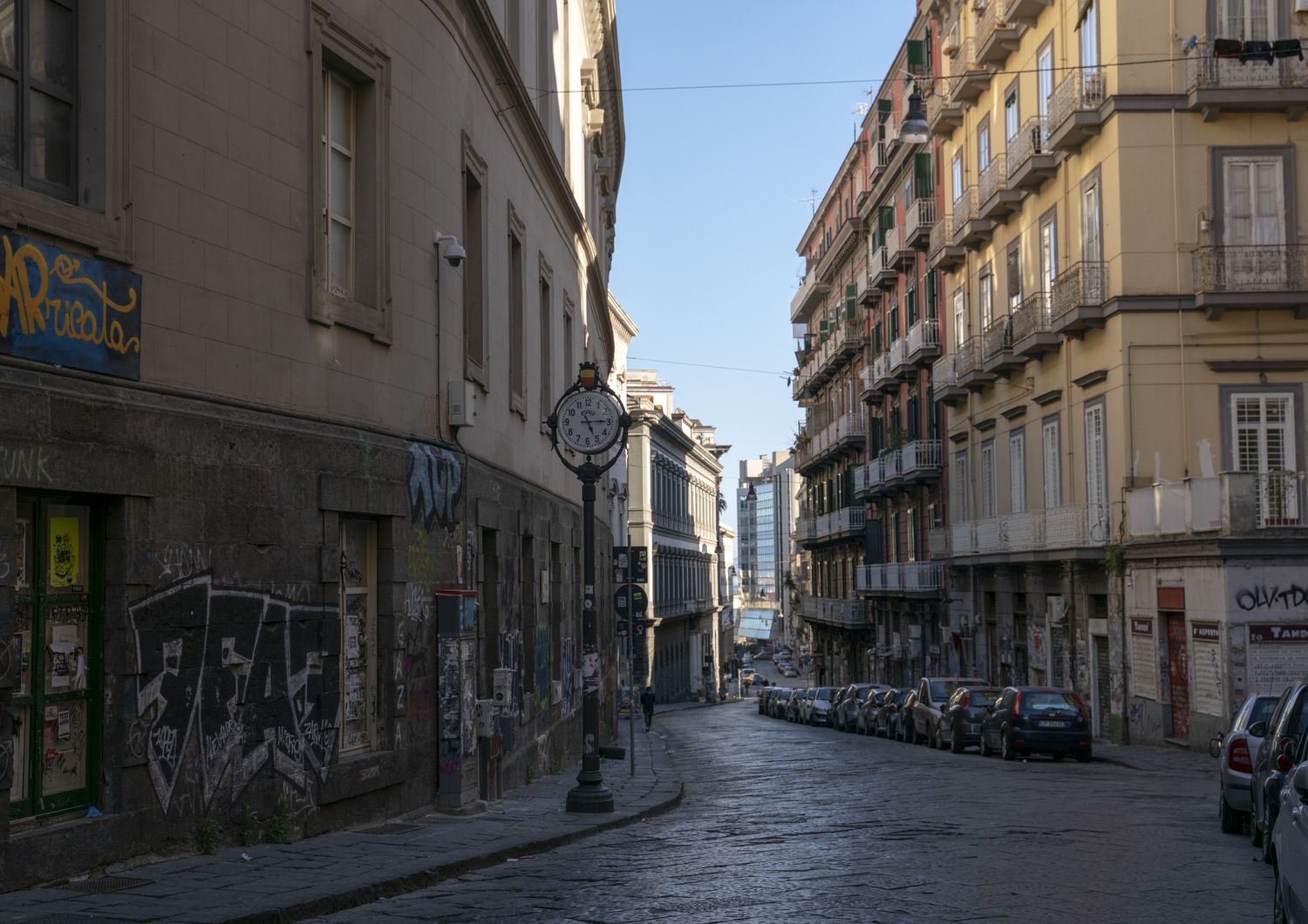 Napoli,&nbsp;Via Mezzocannone, nei pressi dell'Universit&agrave; Federico II&nbsp;