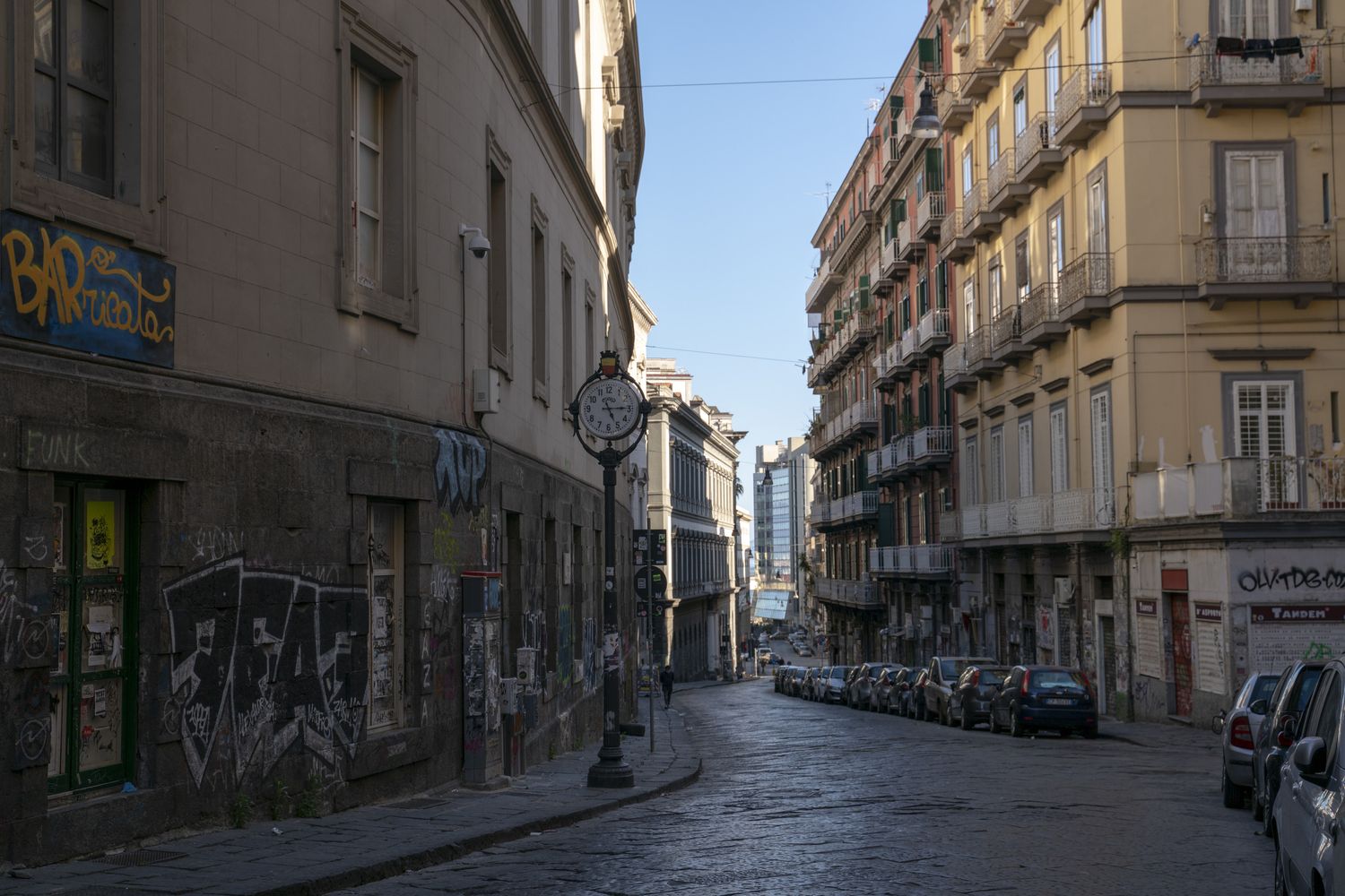 Napoli,&nbsp;Via Mezzocannone, nei pressi dell'Universit&agrave; Federico II&nbsp;