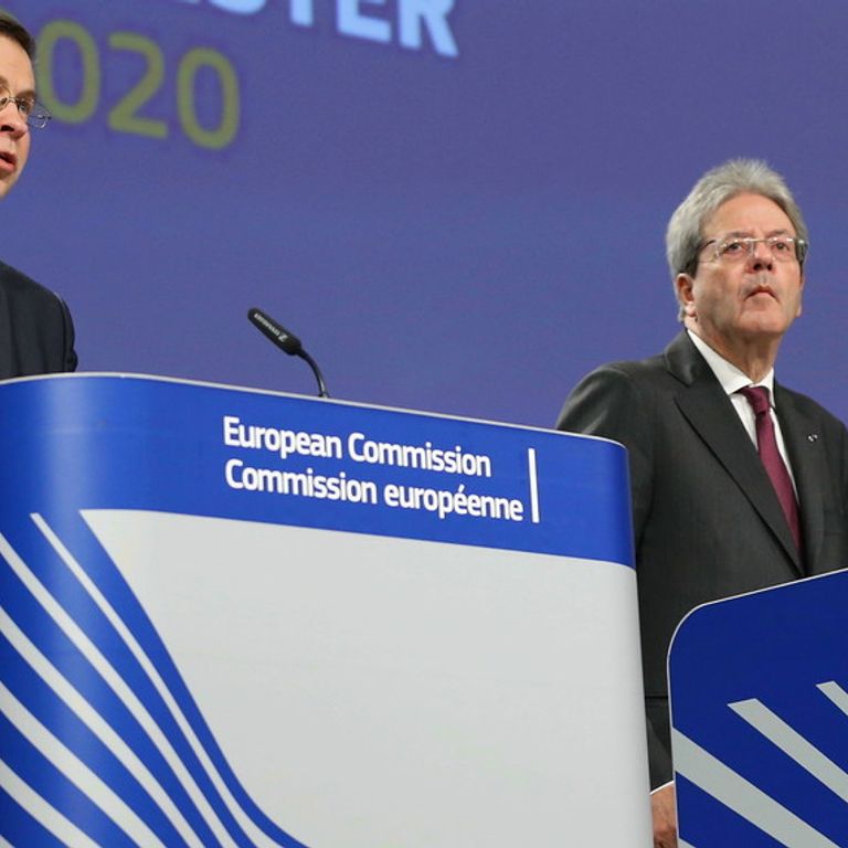 Dombrovskis e Gentiloni