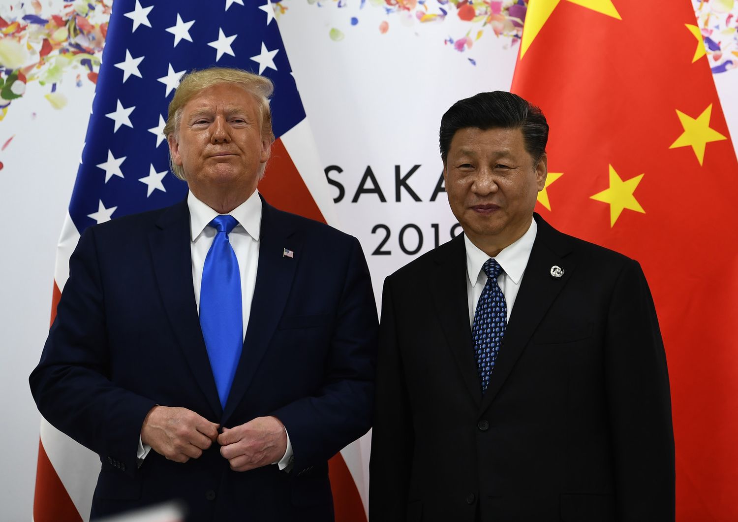 Donald Trump e Xi Jinping durante il loro incontro al G20 del giugno 2019