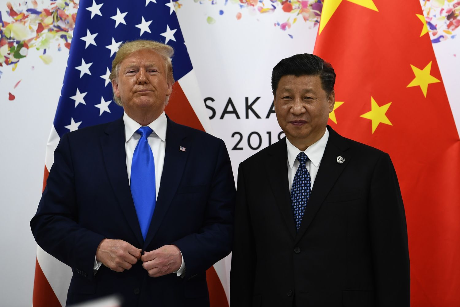 Donald Trump e Xi Jinping durante il loro incontro al G20 del giugno 2019