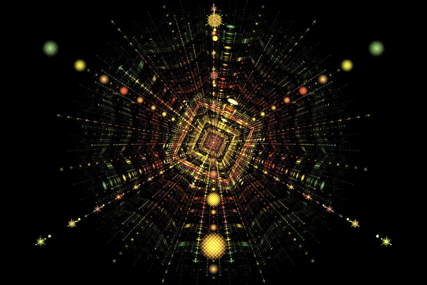 Collisione tra particelle, illustrazione