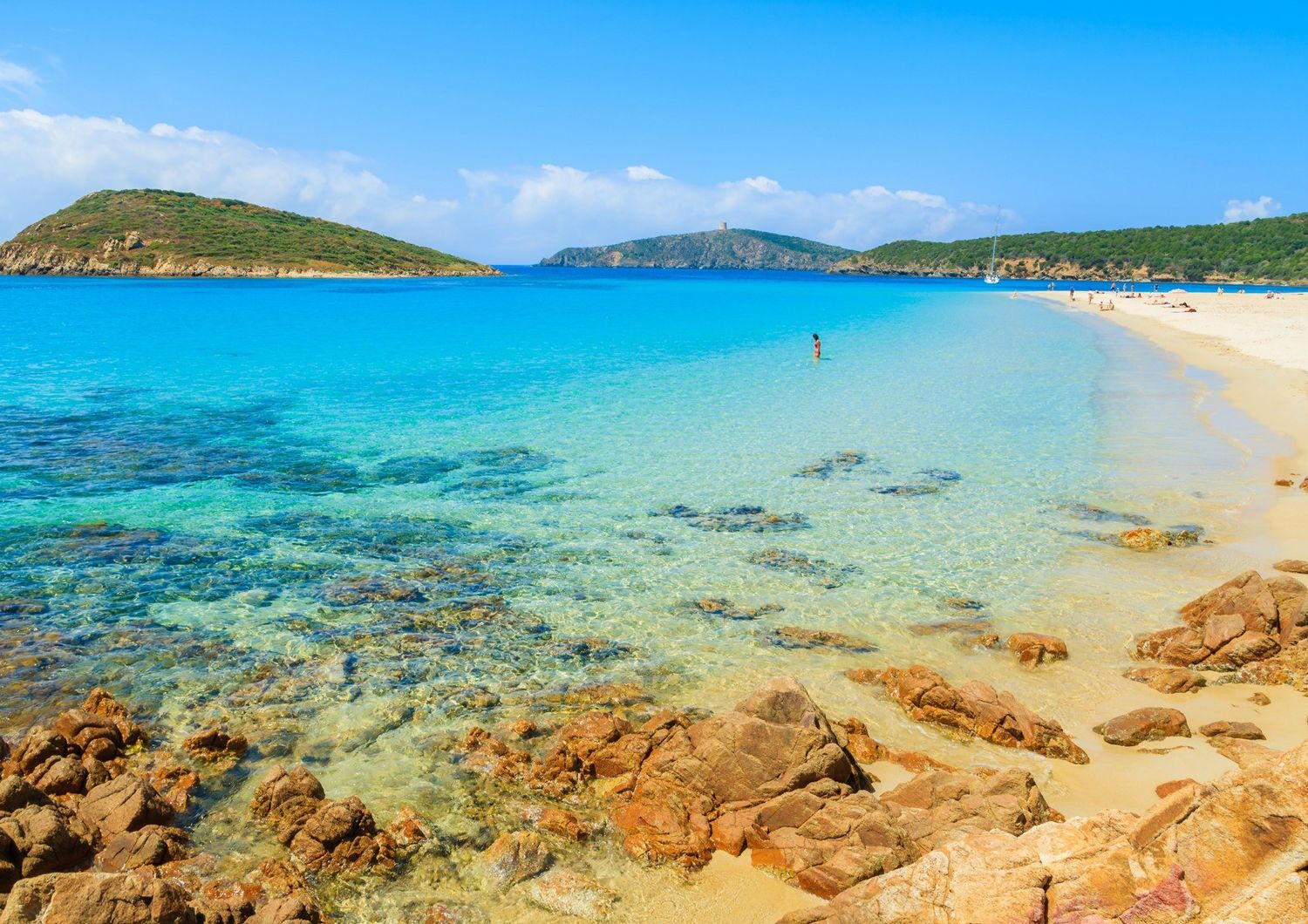 &nbsp;La spiaggia di Tuerredda, nel territorio di Teulada, nel Sud Sardegna