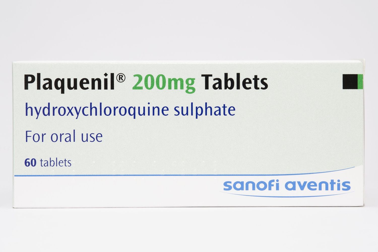 Una confezione di idrossiclorochina