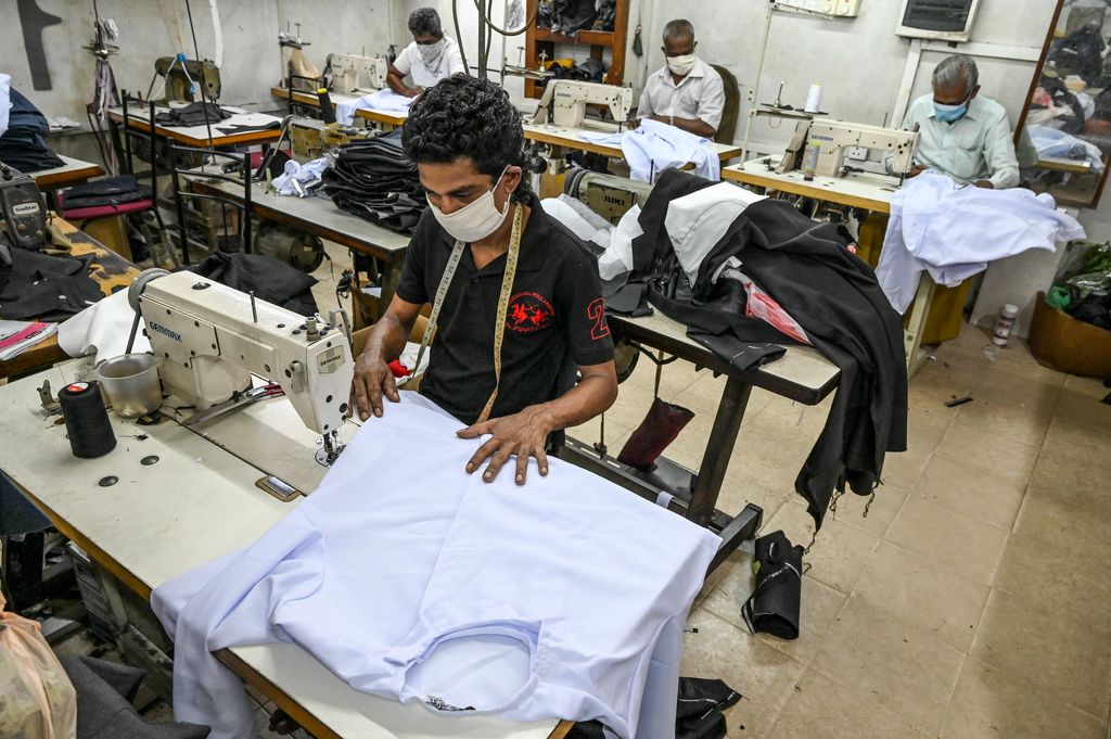 Un'industria tessile nello Sri Lanka