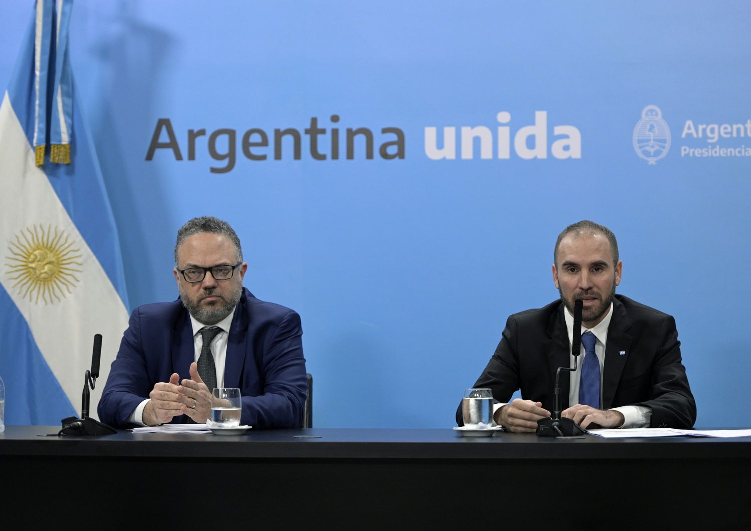 I ministri dello Sviluppo Economico e dell'Economia argentini, Matias Kulfas e Martin Guzman