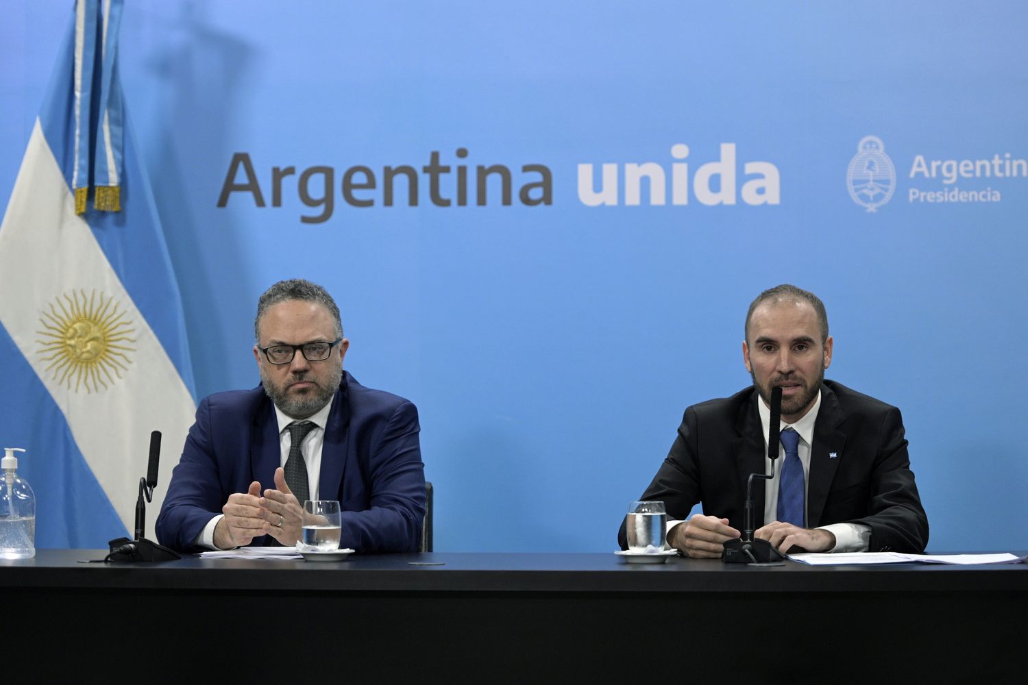 I ministri dello Sviluppo Economico e dell'Economia argentini, Matias Kulfas e Martin Guzman