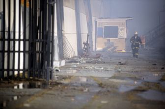 I magazzini distrutti al Fisherman's Wharf di San Francisco