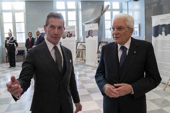 Luca Poniz con Sergio Mattarella