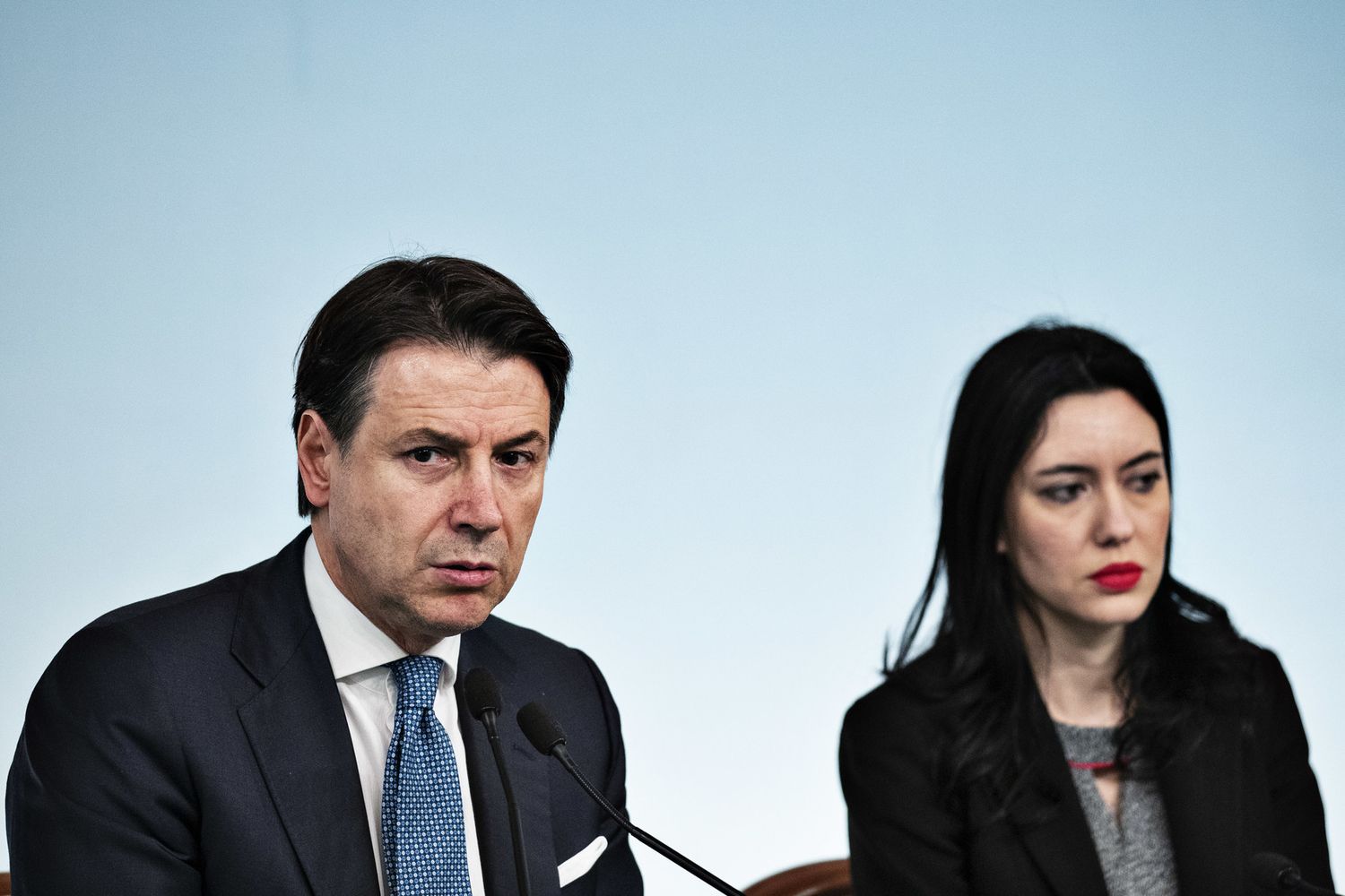 Giuseppe Conte e Lucia Azzolina