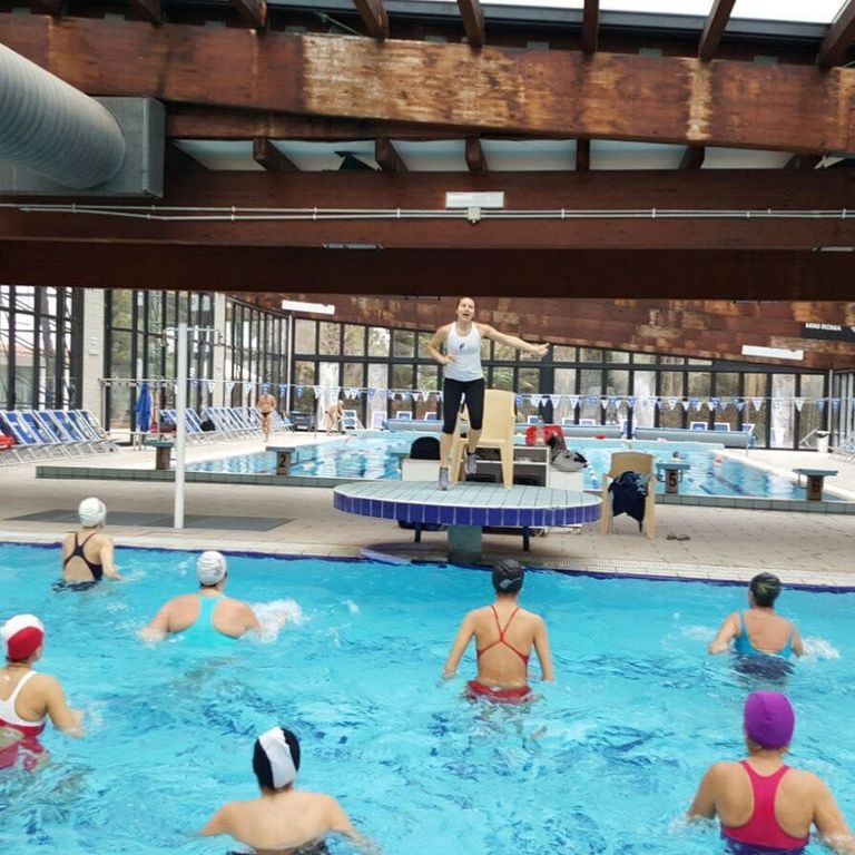 La piscina del circolo Due Ponti a Roma