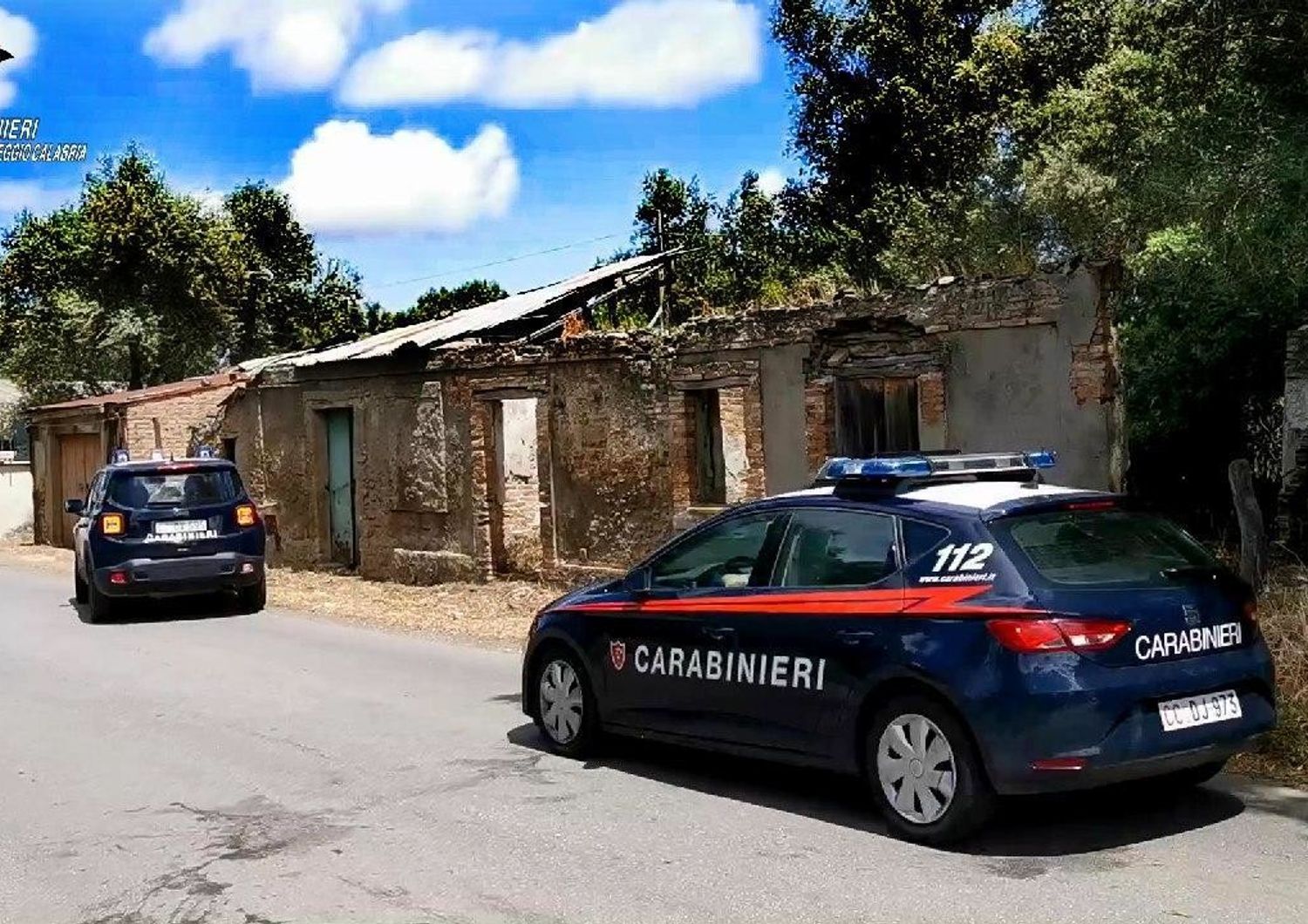 &nbsp;Il rudere indicato da un pregiudicato come luogo di residenza