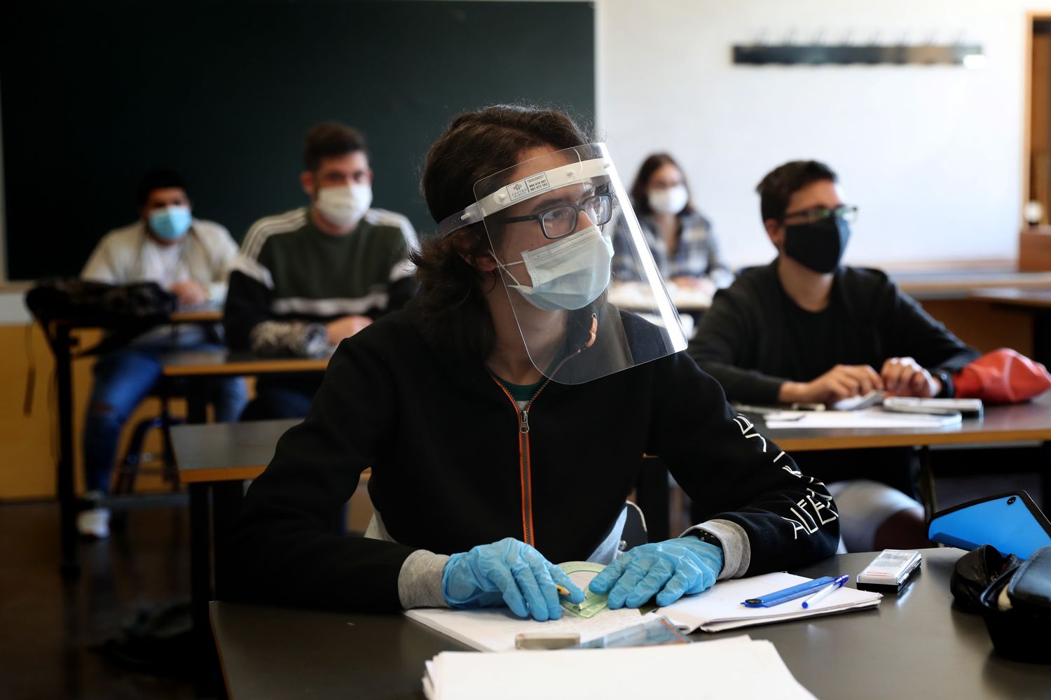 Una scuola in Portogallo alla ripresa delle lezioni