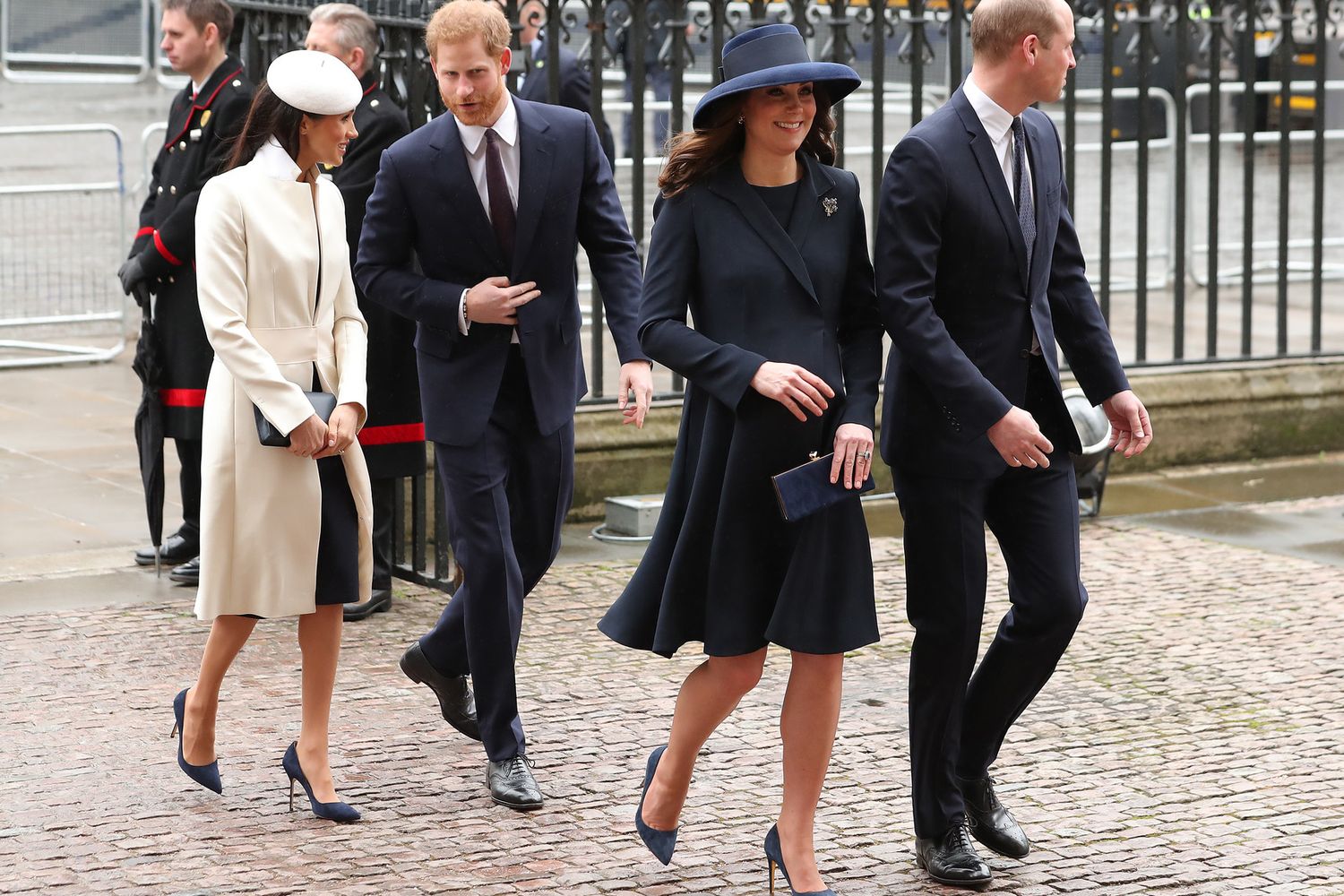 Kate e William con Meghan e Harry