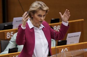 Ursula von der Leyen alla plenaria dell'Europarlamento