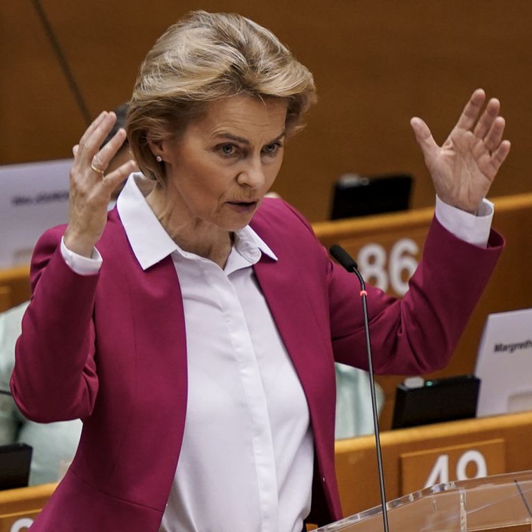 Ursula von der Leyen alla plenaria dell'Europarlamento