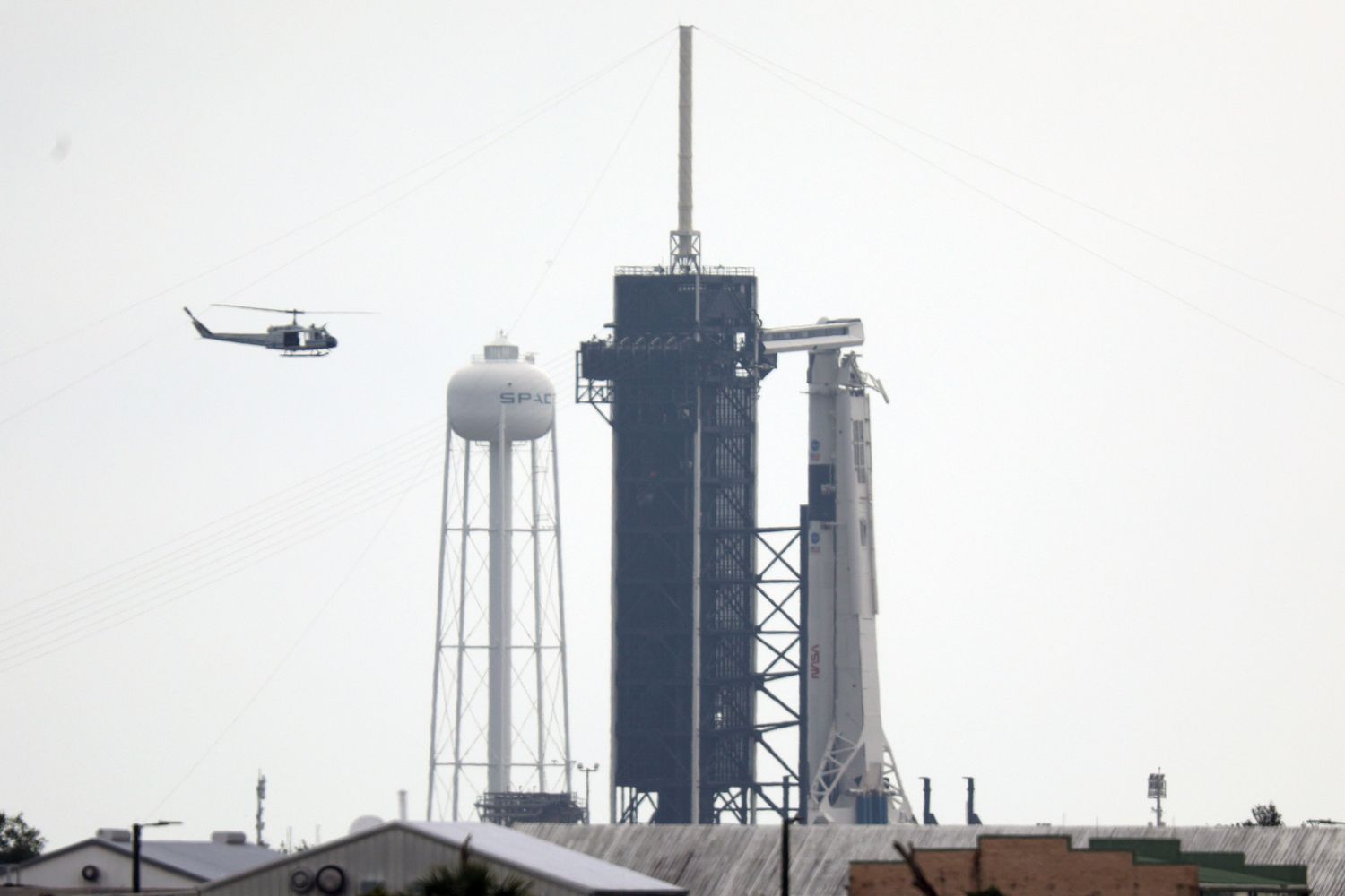 La piattaforma di lancio della Crew Dragon