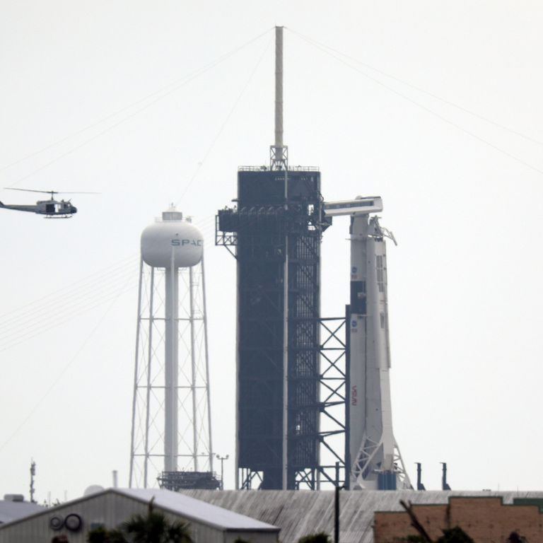 La piattaforma di lancio della Crew Dragon