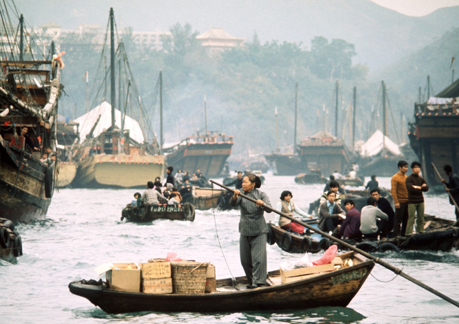 Il porto di Hong Kong nel 1972