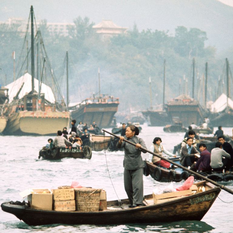 Il porto di Hong Kong nel 1972