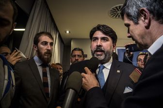 Il governatore della Sardegna, Christian Solinas