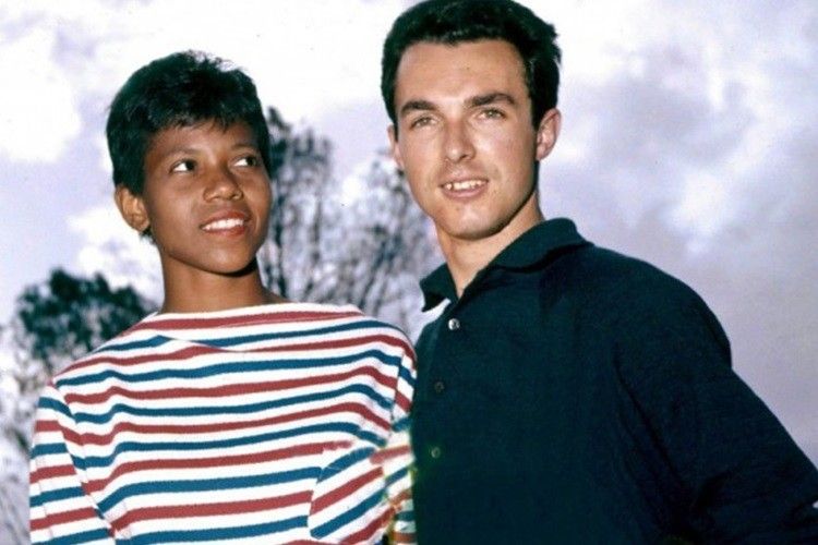 Wilma Rudolph, la' Gazzella Nera', con Livio Berruti nel 1960