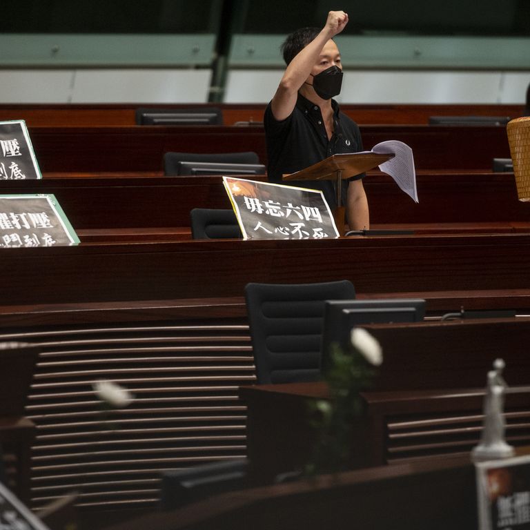 Hong Kong commemorazioni Tiananmen protesta Parlamento