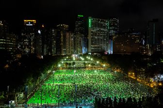 &nbsp;La veglia a Hong Kong per Tiananmen