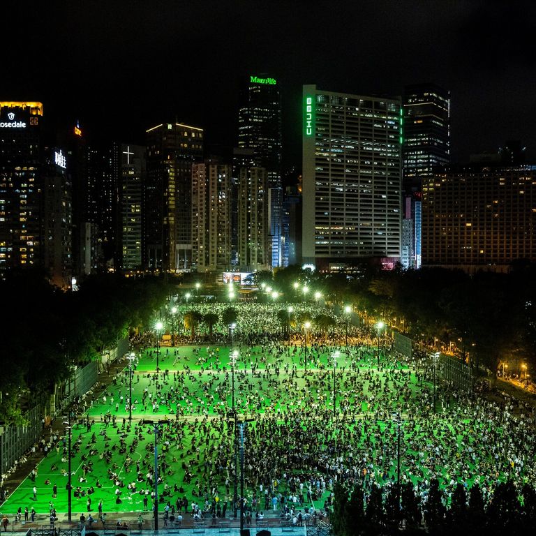 &nbsp;La veglia a Hong Kong per Tiananmen