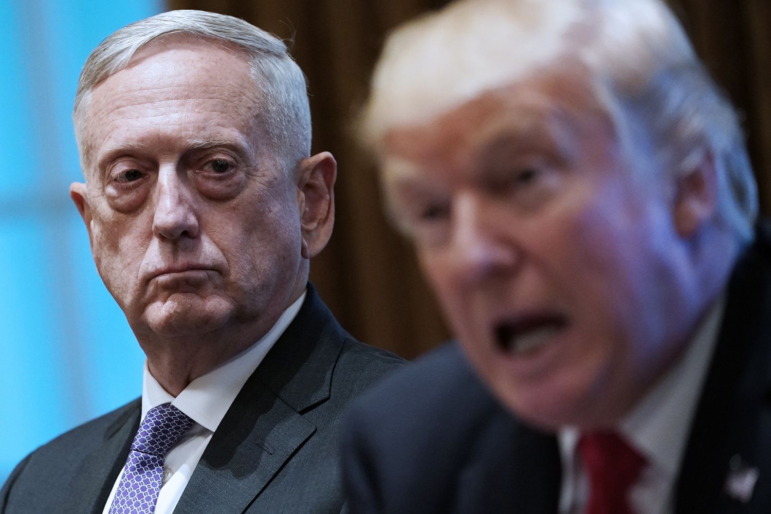 James Mattis e Donald Trump&nbsp;