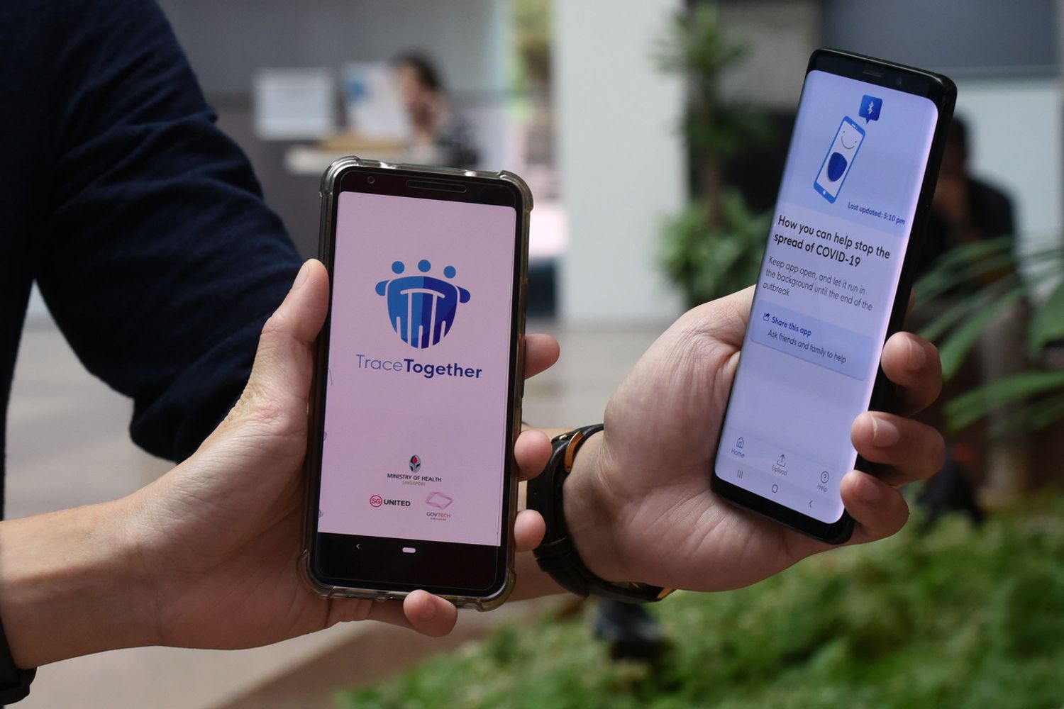 App contact tracing Singapore