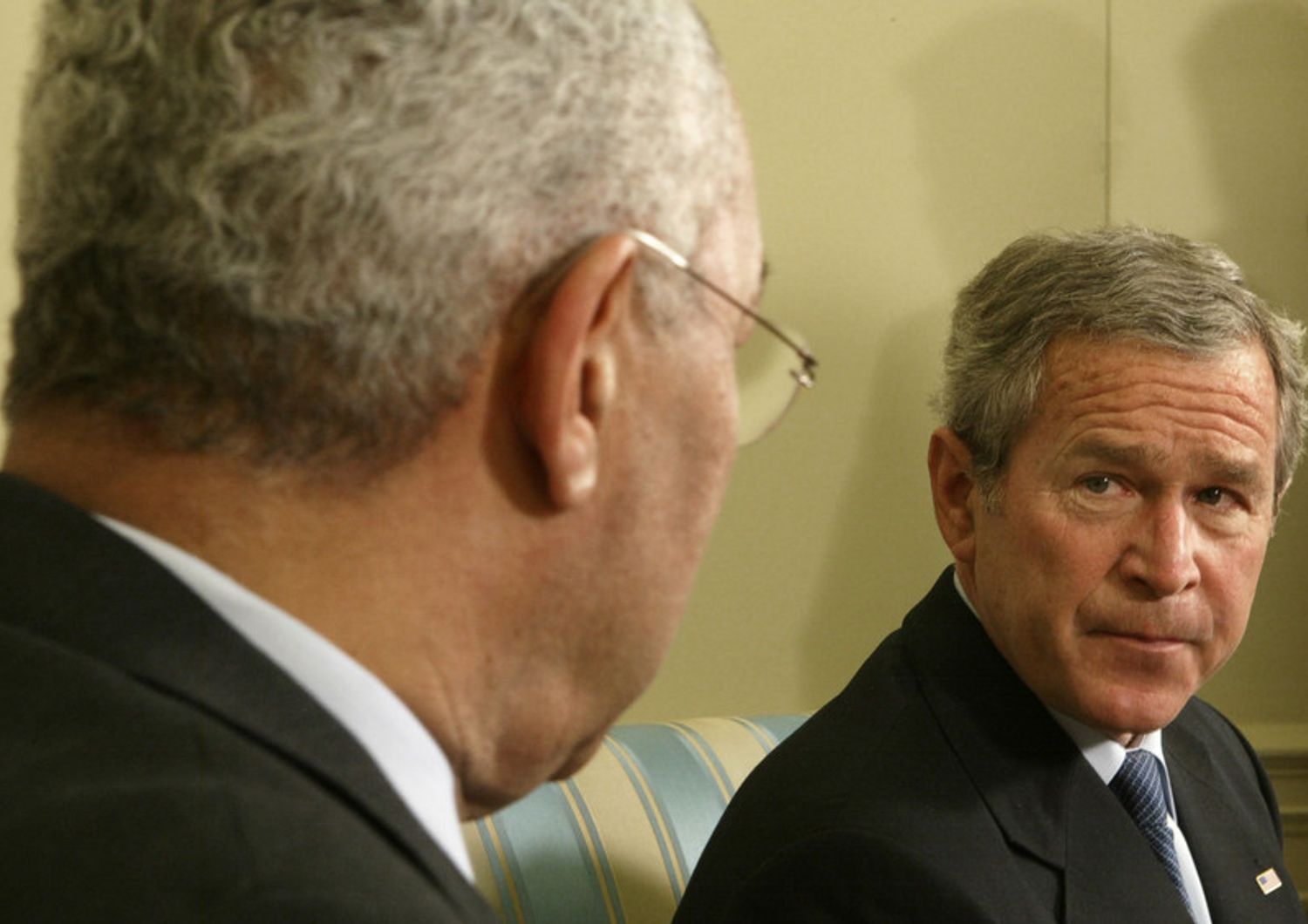Colin Powell e George W. Bush