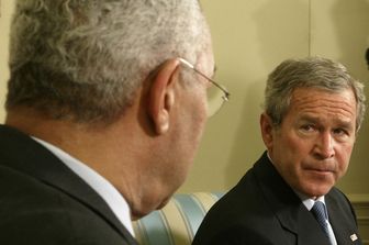 Colin Powell e George W. Bush