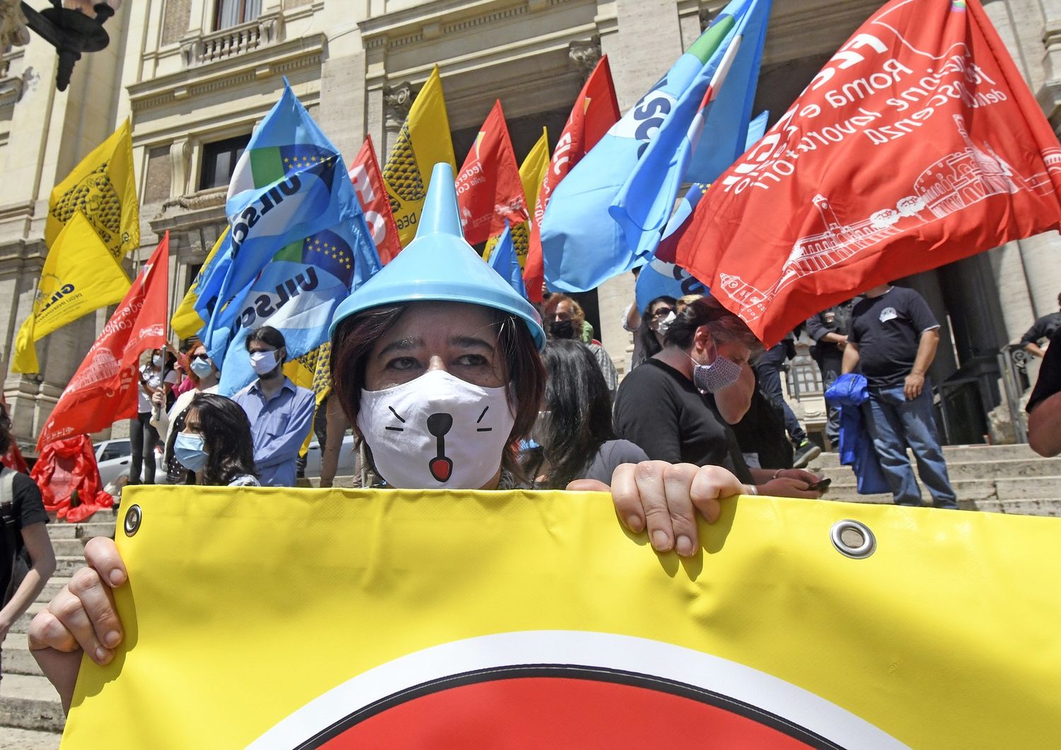 La manifestazione dei docenti a Roma