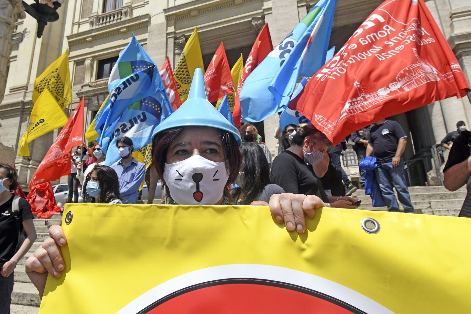 La manifestazione dei docenti a Roma