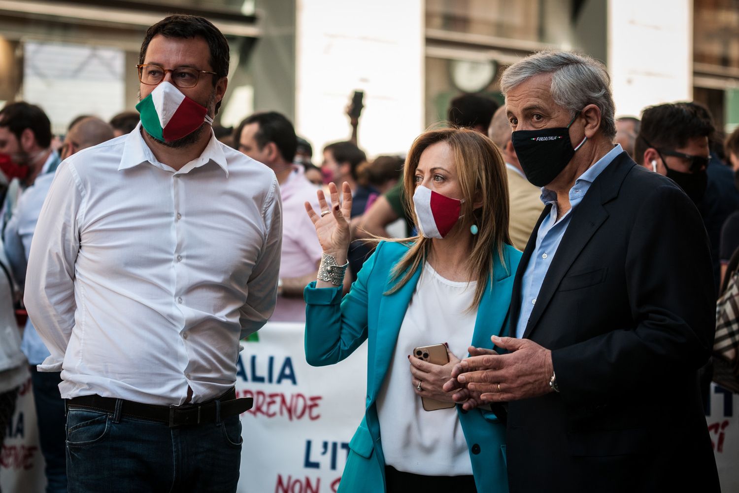 Salvini, Meloni e Tajani