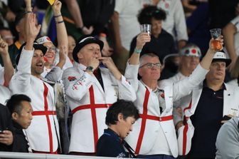 Tifosi della nazionale inglese di rugby