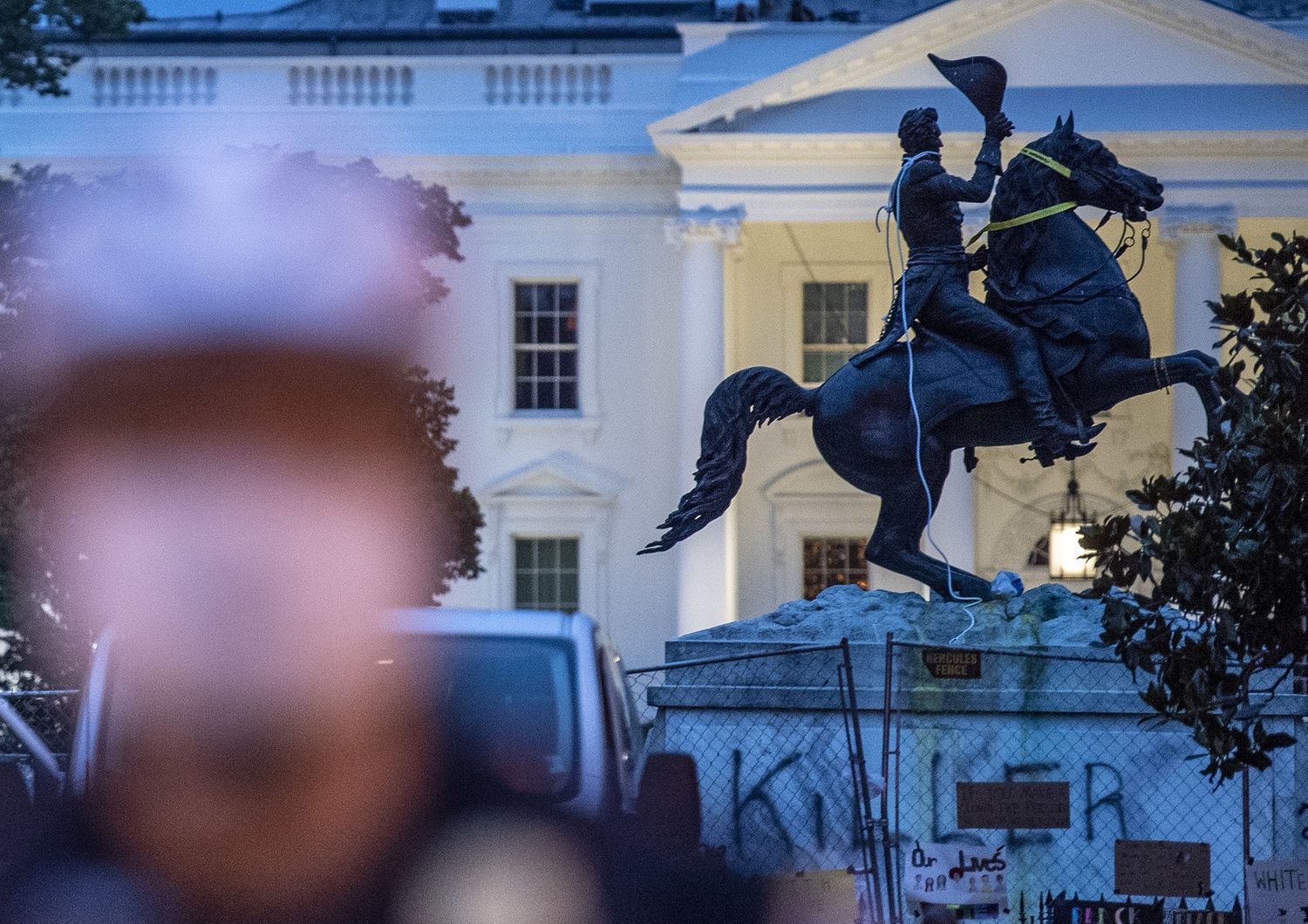 La statua del presidente Jackson a Lafayette square, a Washington&nbsp;