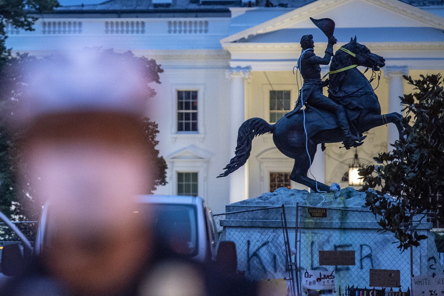 La statua del presidente Jackson a Lafayette square, a Washington&nbsp;