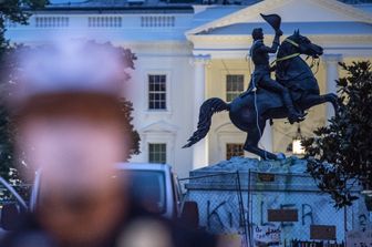 La statua del presidente Jackson a Lafayette square, a Washington&nbsp;