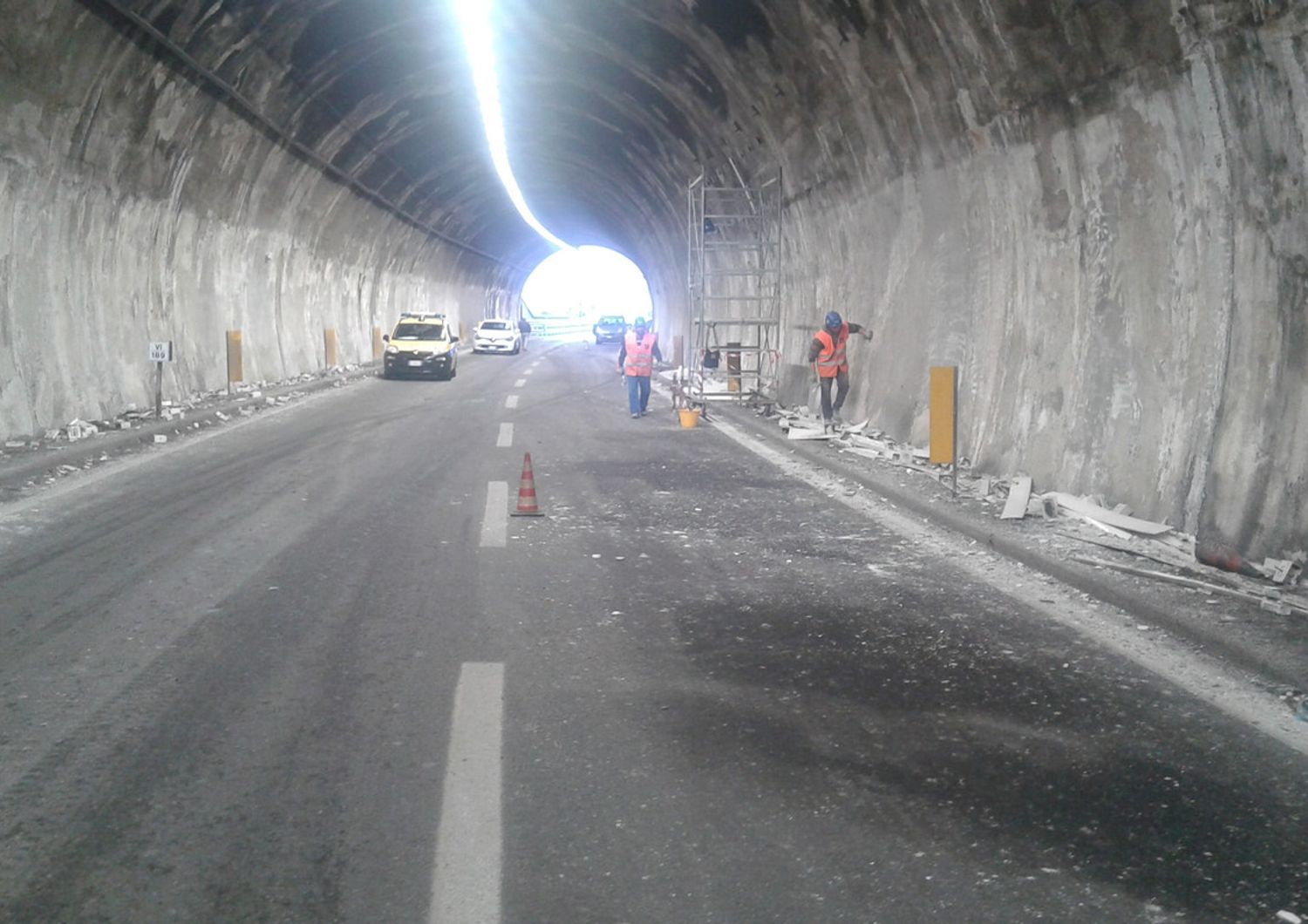 Lavori in autostrada, immagine d'archivio