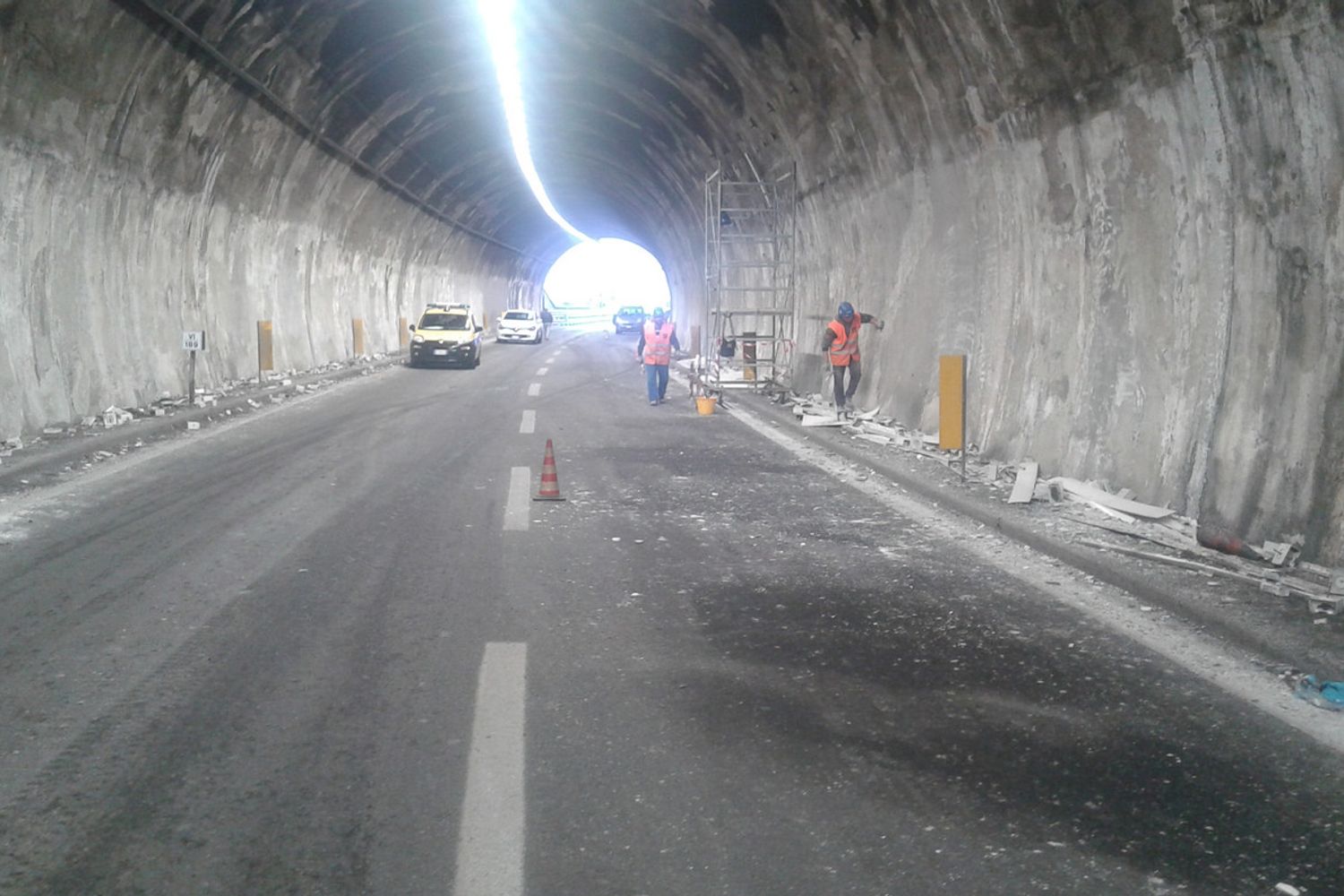 Lavori in autostrada, immagine d'archivio