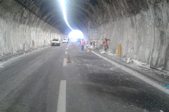 Lavori in autostrada, immagine d'archivio