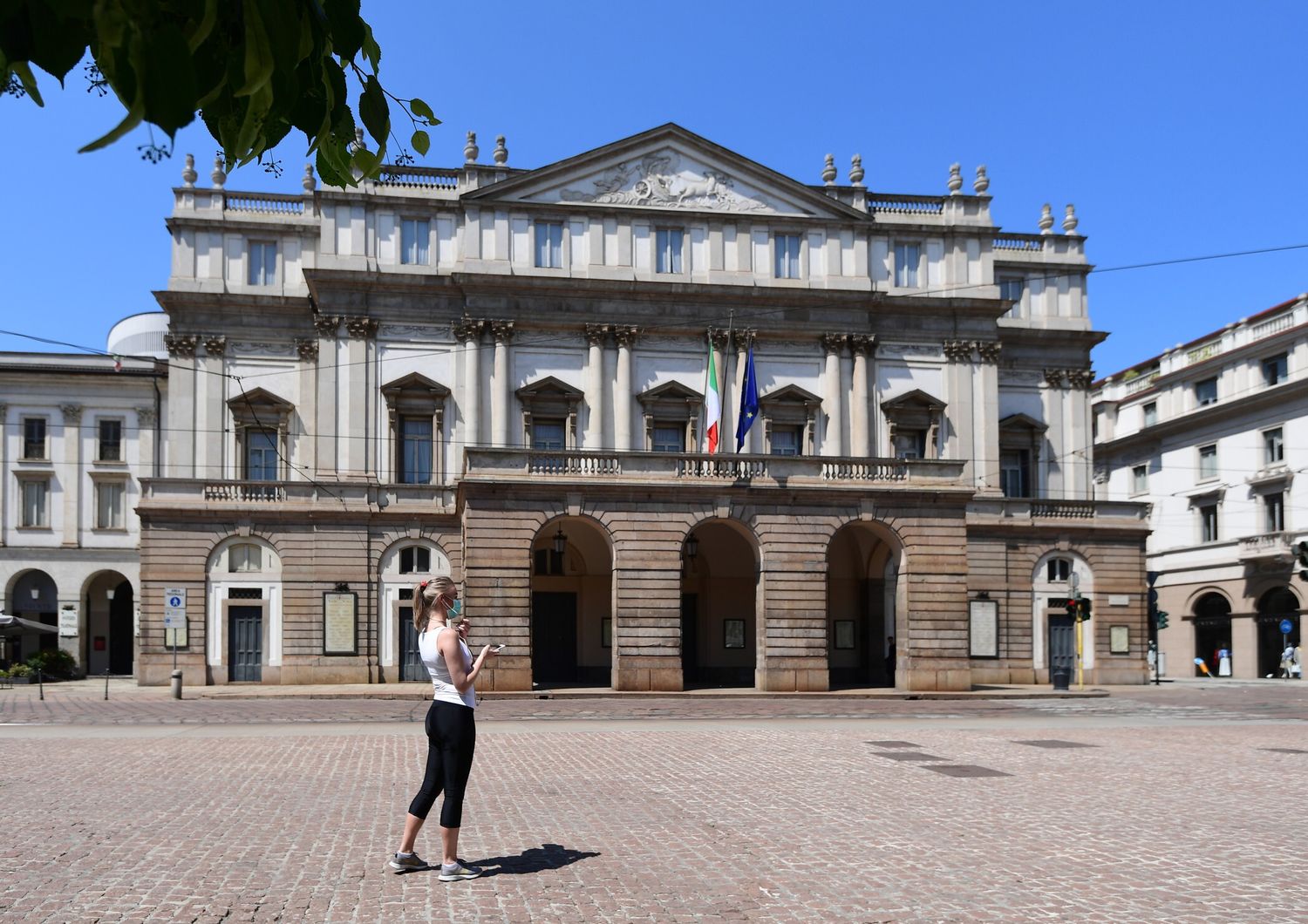 Il Teatro alla Scala chiuso durante il lockdown