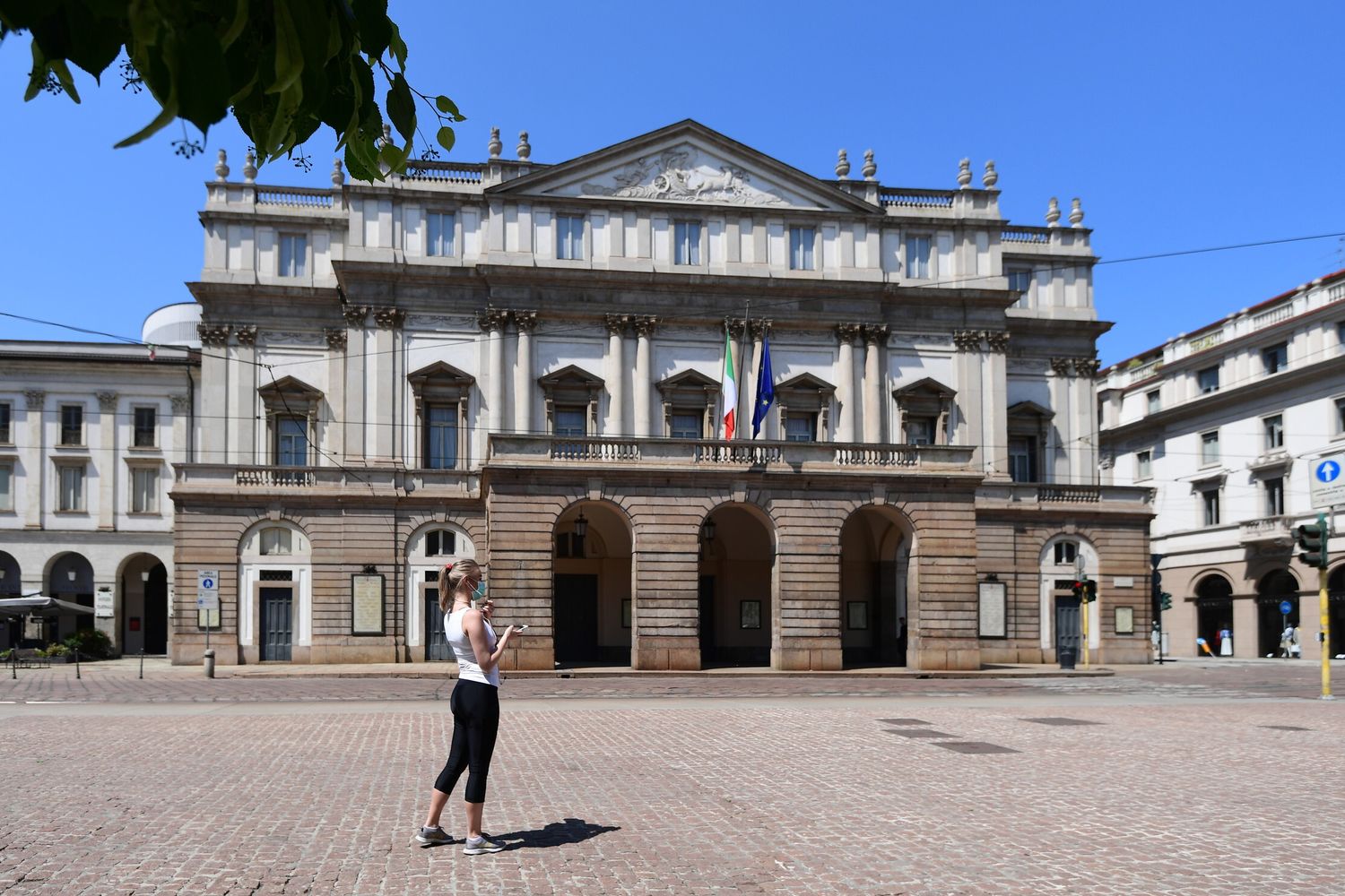 Il Teatro alla Scala chiuso durante il lockdown