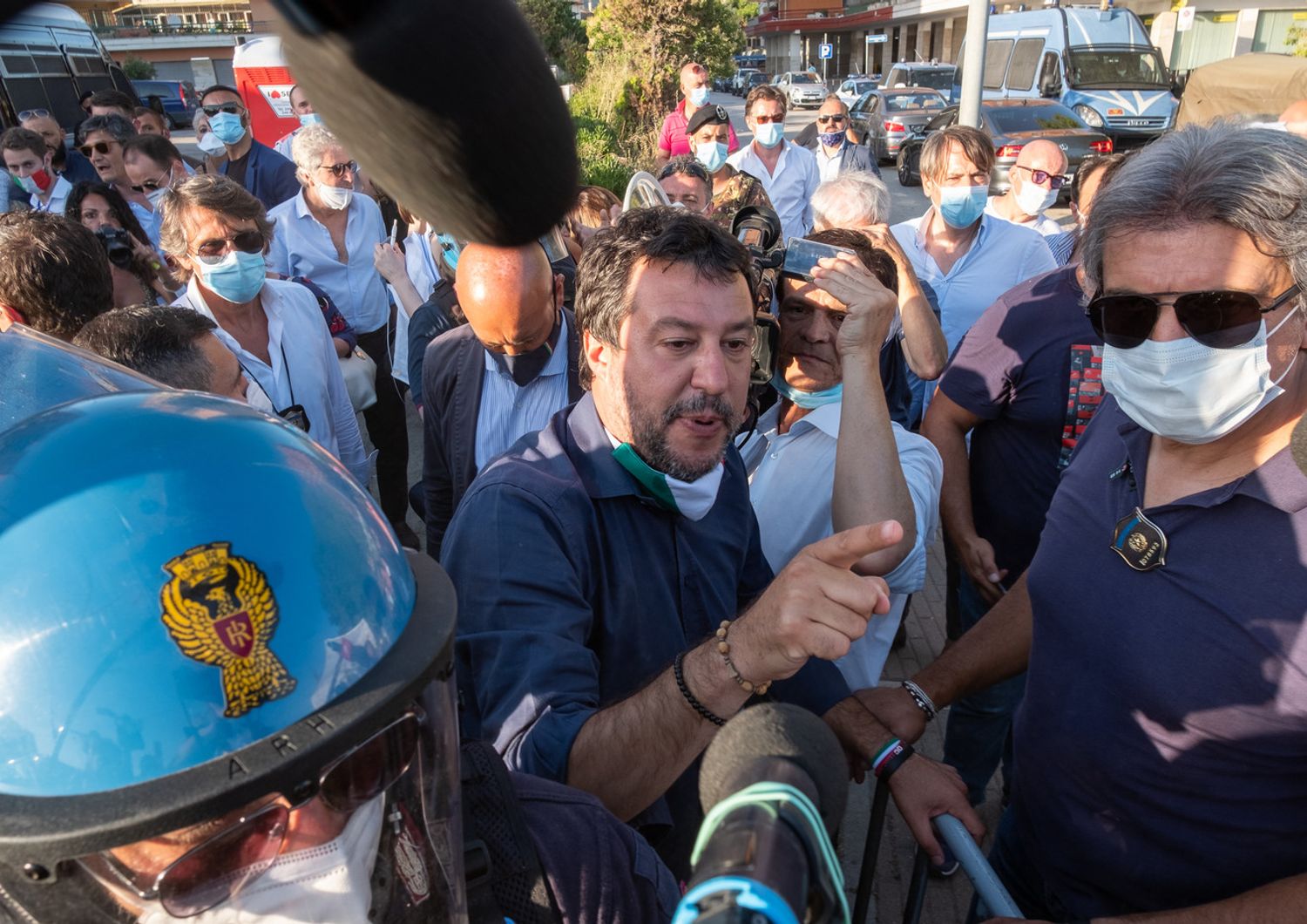 Matteo Salvini a Mondragone